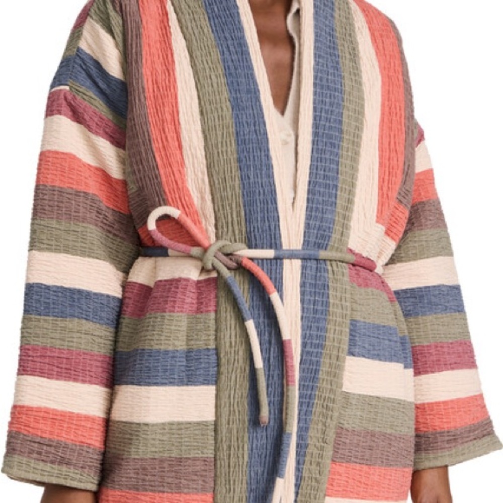 Colorful Striped Long Cardigan - Picture 3 of 4